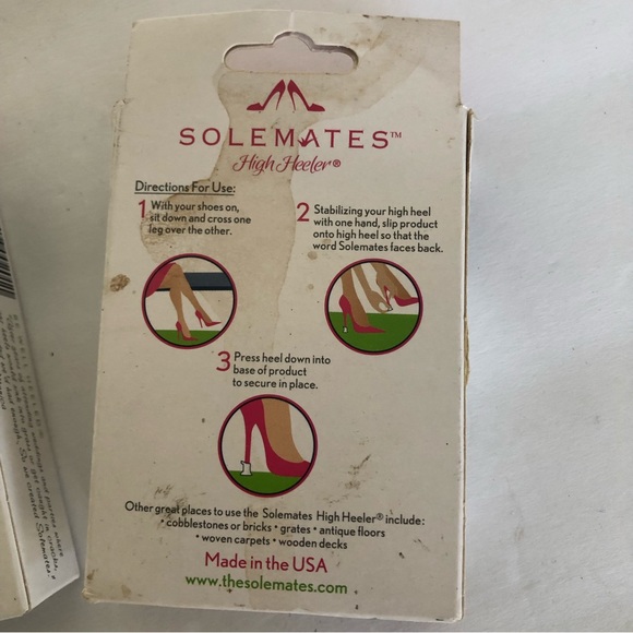 SOLEMATES HIGH HEEL PROTECTORS SET OF 3 NWT - Picture 9 of 16